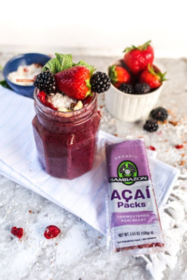 Sambazon Organic Superfruit Packs Pure Unsweetened Blend Acai - 4-3.5 Oz - Image 5