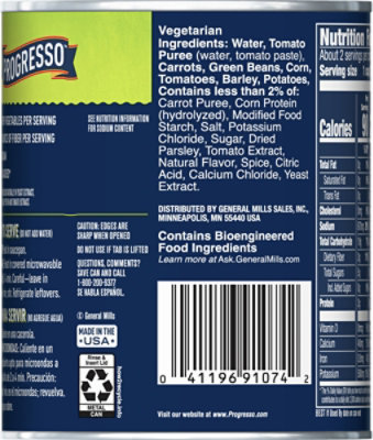 Progresso Vegetable Classics Soup Vegetarian Vegetable with Barley - 19 Oz - Image 6