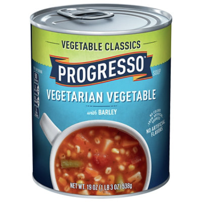 Progresso Vegetable Classics Soup Vegetarian Vegetable with Barley - 19 ...