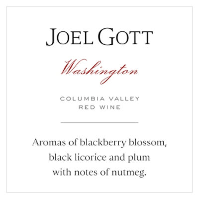 Joel Gott Washington Red Wine 13.9% ABV Bottle - 750 Ml - Image 3