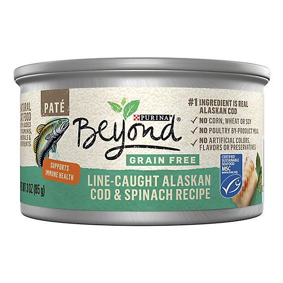 Beyond Grain Free Ocean Whitefish & Spinach Wet Cat Food - 3 Oz