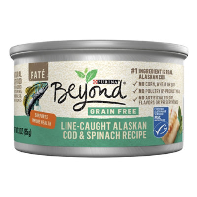 Beyond Grain Free Ocean Whitefish & Spinach Wet Cat Food - 3 Oz