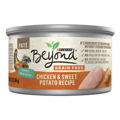 Beyond Grain Free Chicken & Sweet Potato Wet Cat Food - 3 Oz - Image 1