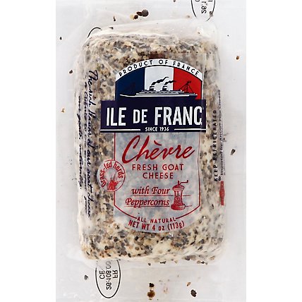 Ile De France Goat Cheese Four Pepper Mini Log - 4 Oz - Image 2