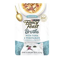 Fancy Feast Cat Food Wet Broths Tuna & Vegetables - 1.4 Oz