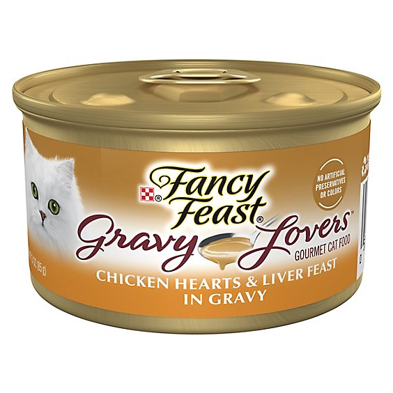 Fancy Feast Gravy Lovers Chicken Hearts And Liver Cat Wet Food - 3 Oz