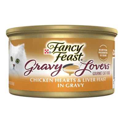 Fancy Feast Gravy Lovers Chicken Hearts And Liver Cat Wet Food - 3 Oz - Image 1