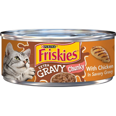 Friskies Cat Food Wet Extra Gravy Chunky Chicken - 5.5 Oz