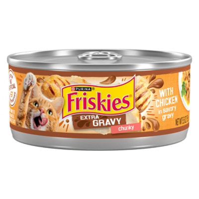 Friskies Cat Food Wet Extra Gravy Chunky Chicken - 5.5 Oz - Image 1