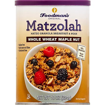 Foodmans Motzolah Whole Wheat Maple Nut - 10 Oz - Image 2