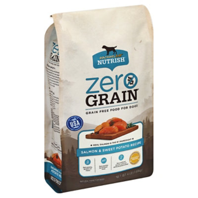 Rachael Ray Nutrish Zero Grain Food for Dogs Salmon & Sweet Potato Recipe Bag - 4 Lb