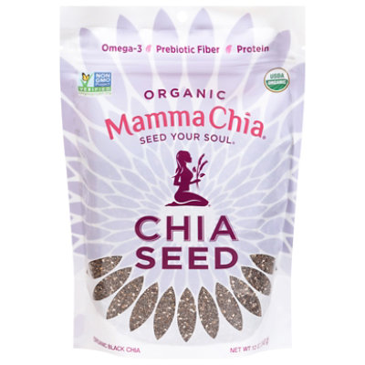 Mamma Chia Chia Seeds Black - 12 Oz - Image 1