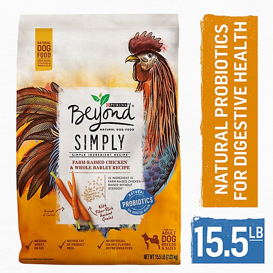 Beyond Dog Food Dry Simply White Meat Chicken & Whole Barley - 15.5 Lb