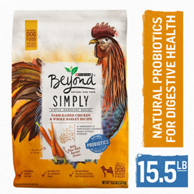 Beyond Dog Food Dry Simply White Meat Chicken & Whole Barley - 15.5 Lb