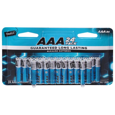 Signature SELECT Batteries Alkaline AAA Guaranteed Long Lasting - 24 Count - Image 4