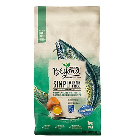 Beyond Simply Grain Free Cat Food Dry Ocean Whitefish & Egg Recipe - 5 Lb
