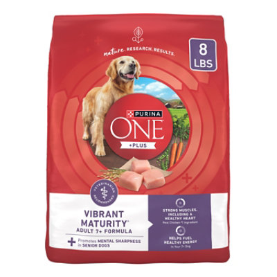 Purina ONE Vibrant Maturity Chicken Dry Dog Food - 8 Lb - Image 1