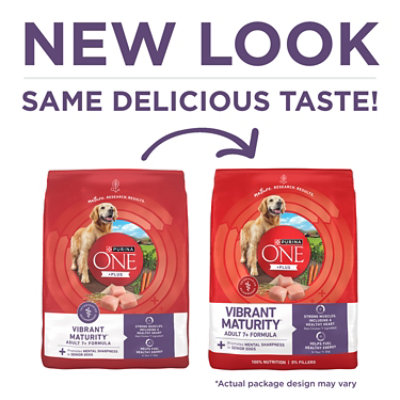 Purina ONE Vibrant Maturity Chicken Dry Dog Food - 8 Lb - Image 2