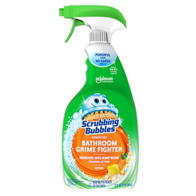 Scrubbing Bubbles Bathroom Grime Fighter Citrus Disinfectant Trigger Bottle - 32 Fl. Oz. - Image 1