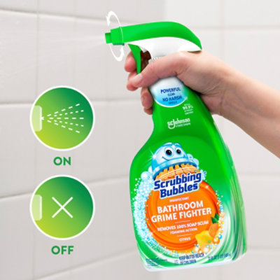 Scrubbing Bubbles Bathroom Grime Fighter Citrus Disinfectant Trigger Bottle - 32 Fl. Oz. - Image 3