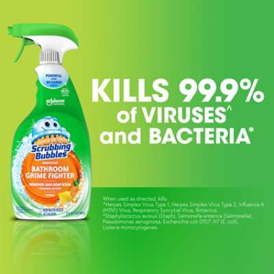 Scrubbing Bubbles Bathroom Grime Fighter Citrus Disinfectant Trigger Bottle - 32 Fl. Oz. - Image 4