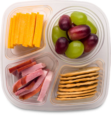 ReadyMeal Snacker Tray Ham - Each (630 Cal) - Image 1