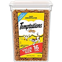 Temptations Tasty Chicken Flavor Classic Crunchy And Soft Cat Treats  - 16 Oz - Image 1