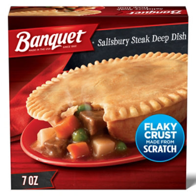 Banquet Pot Pie Deep Dish Salisbury Steak - 7 Oz