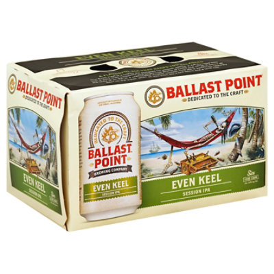 Ballast Point Craft Beer Even Keel Session IPA Cans - 6-12 Fl. Oz. - Image 1