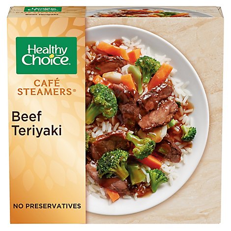 Healthy Choice Cafe Steamers Asian Inspired Beef Teriyaki Frozen Meal - 9.5 Oz