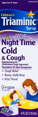 Triaminic Grape Flavor Night Time Cold And Cough - 4 Fl. Oz. - Image 2