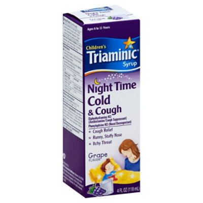 Triaminic Grape Flavor Night Time Cold And Cough - 4 Fl. Oz. - Image 1