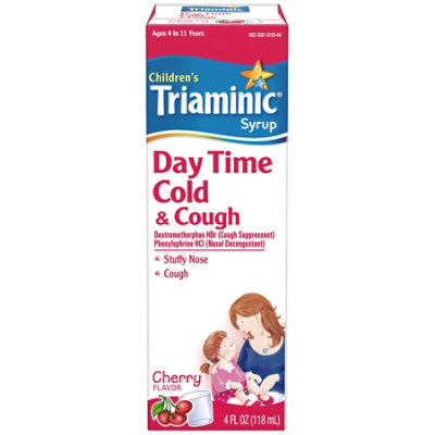 Triaminic Syrup Childrens Cold And Cough Day Time - 4 Fl. Oz. - Image 2