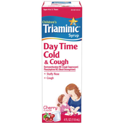 Triaminic Syrup Childrens Cold And Cough Day Time - 4 Fl. Oz. - Image 1