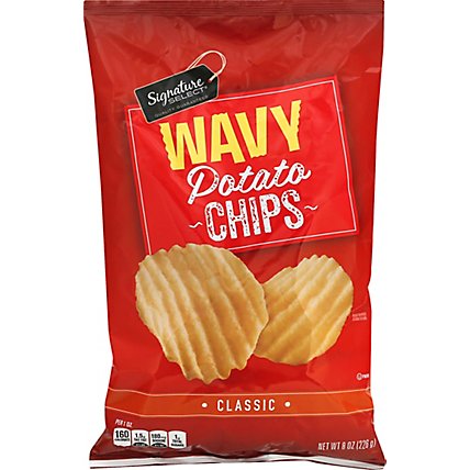 Signature SELECT Potato Chips Wavy Classic - 8 Oz - Image 2