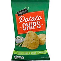 Signature SELECT Potato Chips Sour Cream & Onion - 7.75 Oz - Image 2
