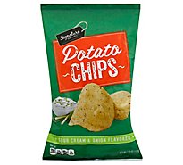 Signature SELECT Potato Chips Sour Cream & Onion - 7.75 Oz
