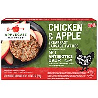 Applegate Natural Chicken & Apple Breakfast Sausage Patties Frozen - 7oz - Image 2