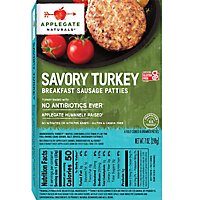 Applegate Natural Savory Turkey Breakfast Sausage Patties Frozen - 7oz - Image 6