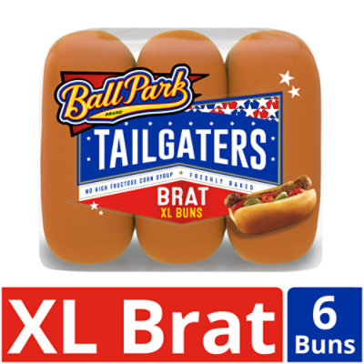 Ball Park Tailgaters Brat Buns - 16 Oz