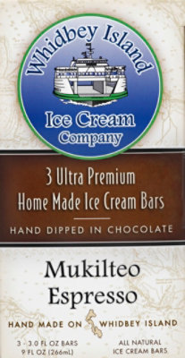 Whidbey Island Ice Cream Co. Mukilteo Espresso Ice Cream Bars 3 Pack - 9 Fl. Oz. - Image 2