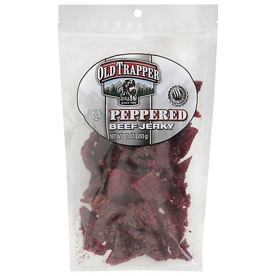 Old Trapper Beef Jerky Peppered - 10 Oz