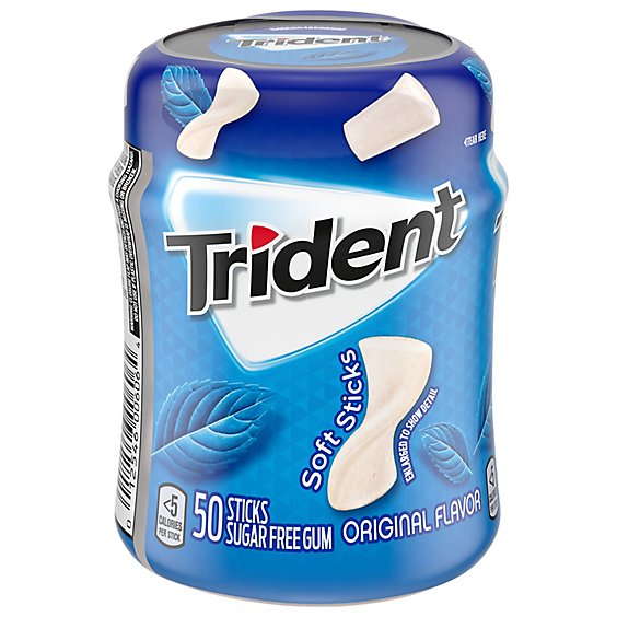 Trident Gum Sugarfree with Xylitol Original Flavor Unwrapped - 50 Count