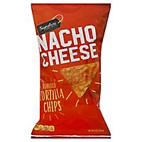 Signature SELECT Tortilla Chips Nacho Cheese - 9 Oz - Image 1