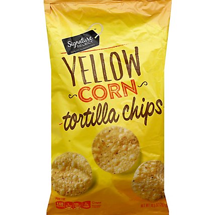 Signature SELECT Tortilla Chips Yellow Corn Bag - 10.5 Oz - Image 2