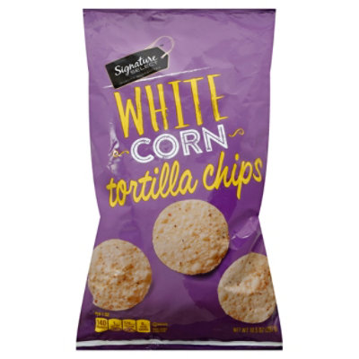 Signature SELECT Tortilla Chips White Corn - 10.5 Oz