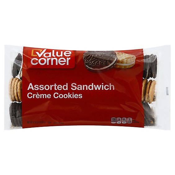 Value Corner Cookies Sandwich Creme Assorted - 32 Oz