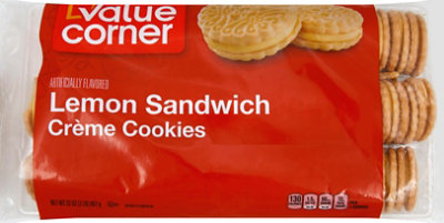 Value Corner Cookies Sandwich Creme Lemon - 32 Oz - Image 2