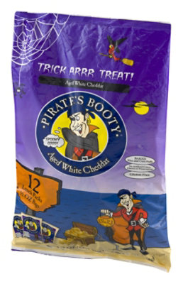 Pirates Booty Rice and Corn Puffs Baked Aged White Cheddar Lunch Packs - 12-0.5 Oz - Image 4