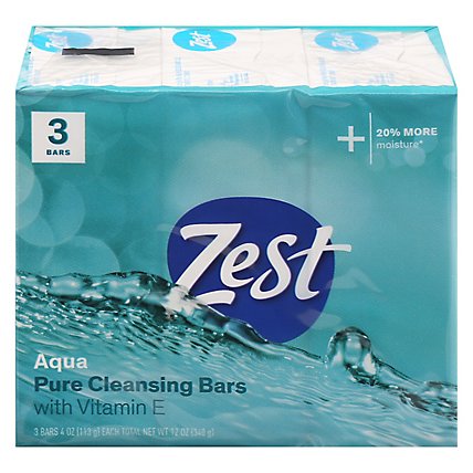 Zest Aqua Bar Soap 3-Bar - 3-4 Oz - Image 3